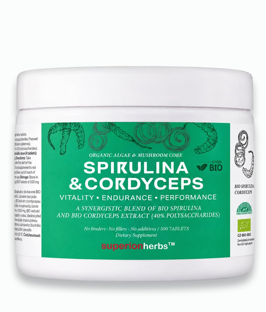 Spirulina & Cordyceps BIO – Tabletten Superionherbs