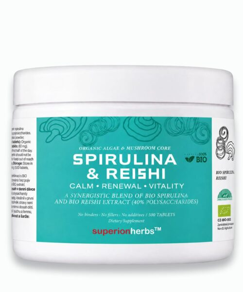 Spirulina & Reishi BIO – Tabletten Superionherbs