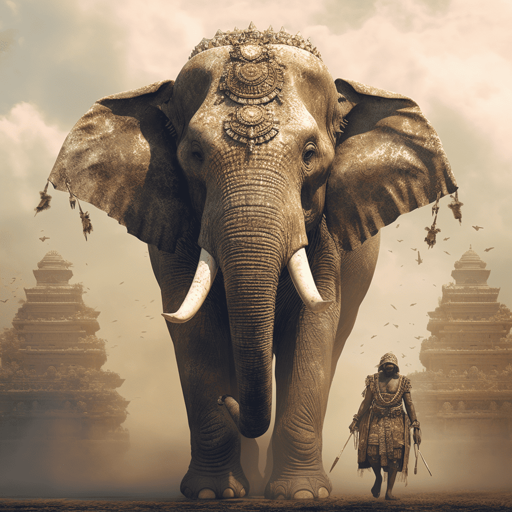 Ein Bild, das Elefant, Säugetier, Elefanten und Mammuts, Indischer Elefant enthält.
Automatisch generierte Beschreibung